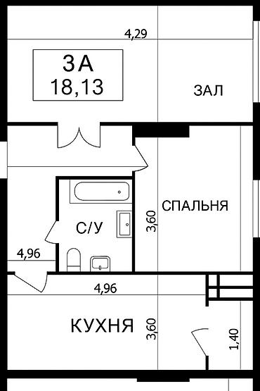 11: 2 комнаты, 58 м², Физкультурный (КГАФКиС) Элитка, 11 этаж, Дизайнерский ремонт — 9