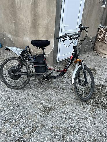 electro moto: Elektrik velosipedi – Mustang - Rəng: qara/qırmızı - Çərçivə: aşağı — 1