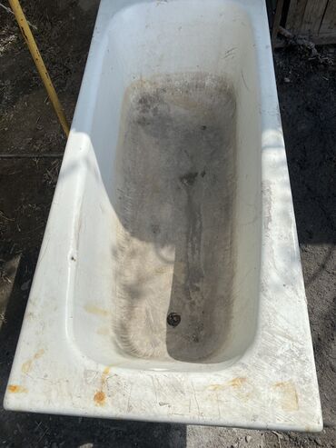 реставрация чугунной ванны эмалью: Ванна Овальная, Чугун, Б/у