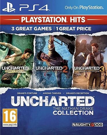 Oyun diskləri və kartricləri: Ps4 uncharted collection oyun diski. Uncharted the nathan drake