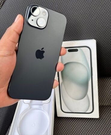 Avtoelektronika: IPhone 15, 256 GB, Black Titanium, Zəmanət, Simsiz şarj, Face ID
