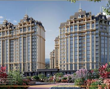 sky park: 3 комнаты, 135 м², Элитка, 8 этаж, ПСО (под самоотделку) — 1