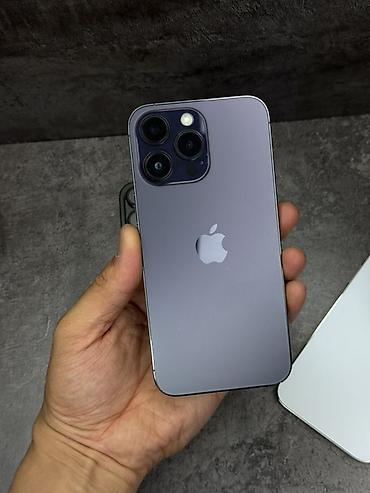 iphone cs: IPhone 14 Pro Max, Б/у, 256 ГБ, Зарядное устройство, Защитное стекло, Чехол, В рассрочку, 95 % — 6