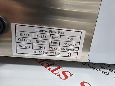 Elektrik sobalar: Pizza sobası 2 mərtəbəli pizza və lahmacun üçün daş ilə olan fırın İç — 10