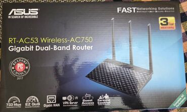 Masaüstü kompüterlər və iş stansiyaları: Modem "Asus RT-AC53 Wireless-AC750" Heç bir problemi yoxdur