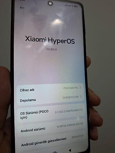 poco m6 pro ekran: Poco M6 Pro, 512 GB, rəng - Qara, Sensor — 3