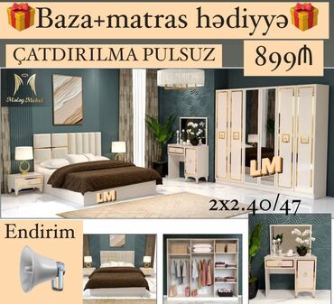 Sifarişlə dolablar: İkinəfərlik çarpayı, Yeni