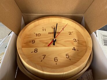 Часы для дома: Продаю настенные часы финской фирмы Harvia из чистого дерева. Отлично