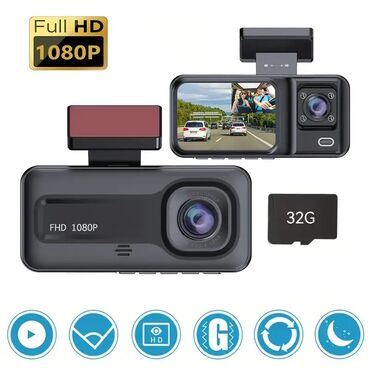 Avtomobil üçün siqnalizasiya: Videoreqistratorlar, Yeni, Avtomatik, 32 gb, Çin