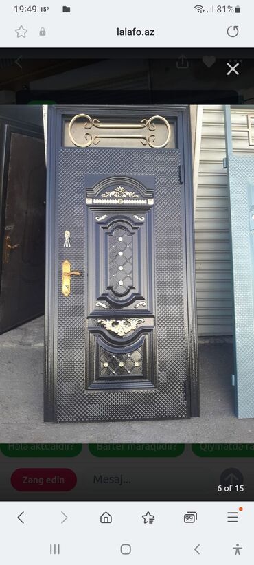 Giriş qapıları: Yeni Giriş qapısı Zamok və çərçivə ilə, Zəmanətli, Ödənişli quraşdırma, Ünvandan götürmə, Ödənişli çatdırılma, Rayonlara çatdırılma — 5