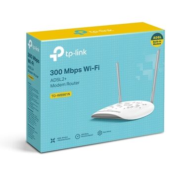 Модемы и сетевое оборудование: Роутер Wi-Fi N300 с модемом ADSL2