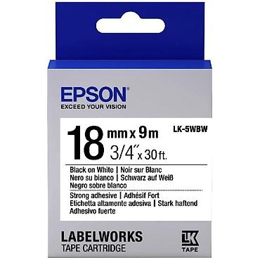 termo printer: Epson LabelWorks LK-5WBW (C53S655012) – Güclü yapışqanlı etiket lenti — 1