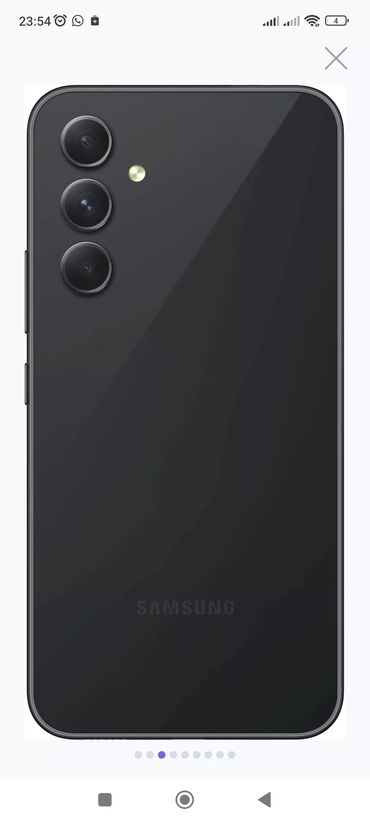 qubada telefon satisi: Samsung A54, 128 GB, rəng - Qara, Sensor, Barmaq izi