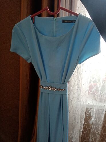 платья рубашки удлиненное: Вечернее платье, Длинная модель, Шифон, Без рукавов, S (EU 36)