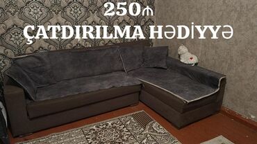 Otaq qapıları: *250₼ KÜNC divan :-TƏCİLİ SATILIR*‼️ Açılır baza var heçbir problemi