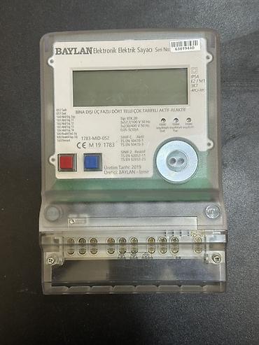 BAYLAN Elektronik Elektrik Sayacı – üç fazalı, dörd telli, çox tarifli