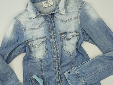 spódnice jeansowe z guzikami bershka: Jeans jacket, Bershka, S (EU 36), condition - Very good