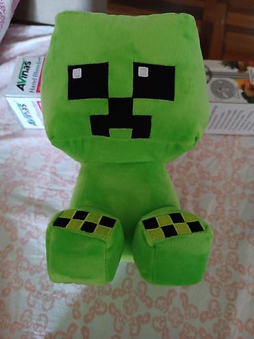 Мягкая игрушка «Крипер» из Minecraft - Ярко‑зеленая плюшевая игрушка at lalafo.kg Мягкая игрушка «Крипер» из Minecraft - Ярко‑зеленая плюшевая игрушка