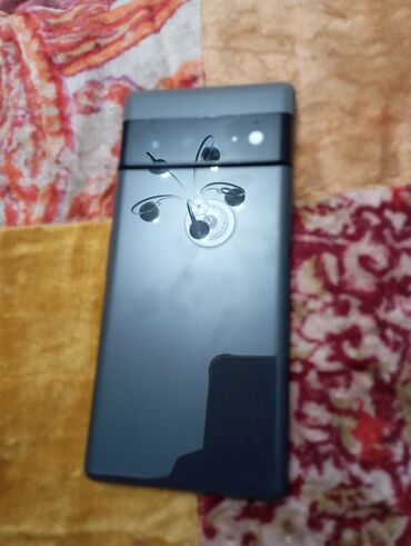 симка номер: Google Pixel 6 Pro, Б/у, 128 ГБ, цвет - Черный, 1 SIM, eSIM