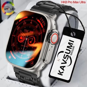 Smart saatlar: Smart watch hk8promax smart saat mult-functional smart watch ⌚ apple — 4