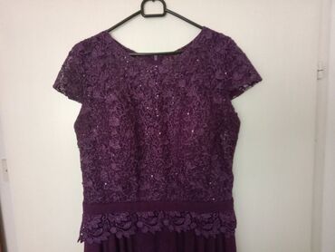sako l: XL (EU 42), color - Purple, Cocktail, Short sleeves