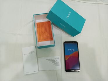 Honor 7A, 16 ГБ, цвет - Черный, Сенсорный, Две SIM карты, Face ID