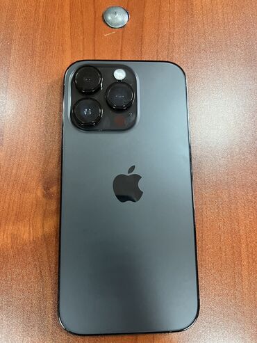 arfon 14 pro: IPhone 14 Pro, 128 GB, Black Titanium, Face ID, Barmaq izi