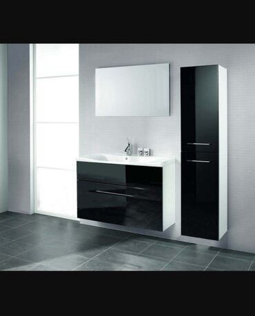 Ostali proizvodi za kuću: Kupatilski set black lux 1. Kupatilski ormar viseći— — — 160x40x25 cm