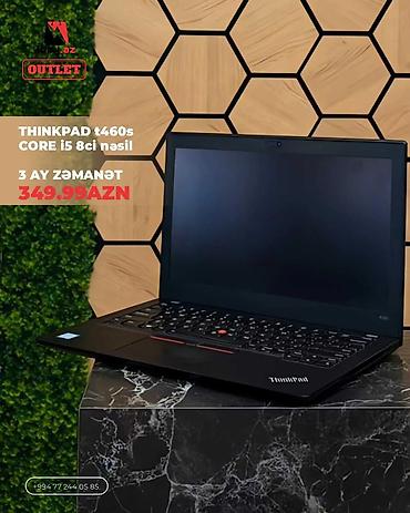 ssd har disk: Lenovo ThinkPad T460s noutbuk – Intel Core i5 (8-ci nəsil), 8 GB RAM — 1
