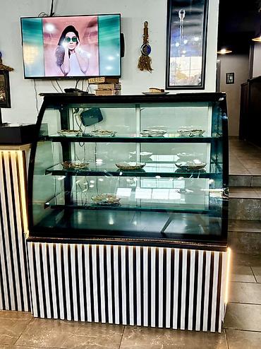 Холодильное оборудование: Şirniyyat/vitrin soyuducusu – qənnadı, kafe və restoranlar üçün - Ön — 1