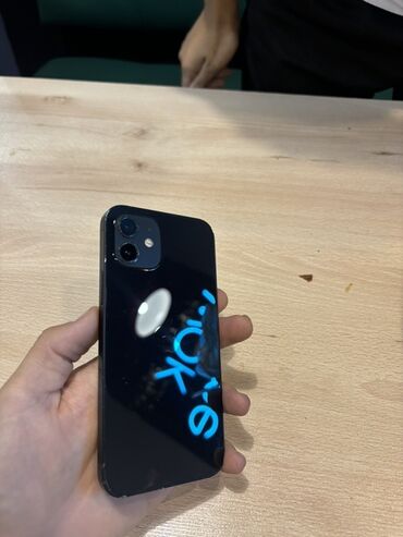 айфон 12 в рассрочку: IPhone 12, Колдонулган, 128 ГБ, Кара