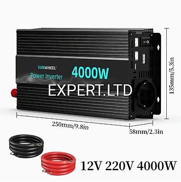İnverterlər: Yeni Inverter, 3000-5000 Vt, 12 - 220 volt, Ünvandan götürmə, Ödənişli çatdırılma, Rayonlara çatdırılma — 18