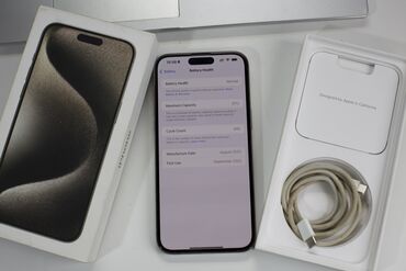 Apple iPhone: IPhone 15 Pro Max, 256 GB, Natural Titanium, Simsiz şarj, Face ID -da lalafo.az — 3 Apple iPhone: IPhone 15 Pro Max, 256 GB, Natural Titanium, Simsiz şarj, Face ID — 3