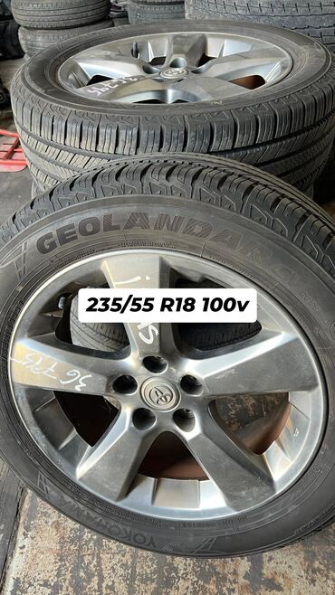 электро мотор колесо: Дөңгөлөктөр монтажда 235 / 55 / R 18, Жай, Колдонулган, Комплект, Куйма, тешиктери - 5