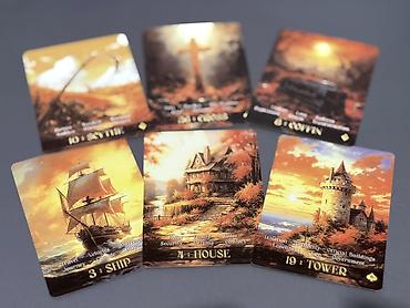 səs kartları: Məhsul: “Le AUTUMN – 36 Lenormand Cards” kart dəsti - Mövzu: Payız — 6