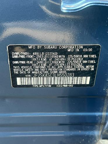 Subaru: Subaru Forester: 2020 г., 2.5 л, Вариатор, Бензин, Кроссовер — 10