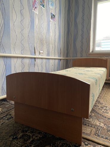 односпальная кровать с матрасом бишкек: Односпальная Кровать, Б/у