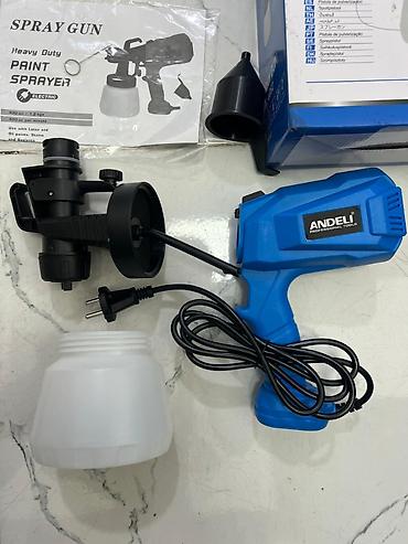 ANDELI ADL-6052 elektrik boya püskürdücüsü (spray gun). Ağac, metal