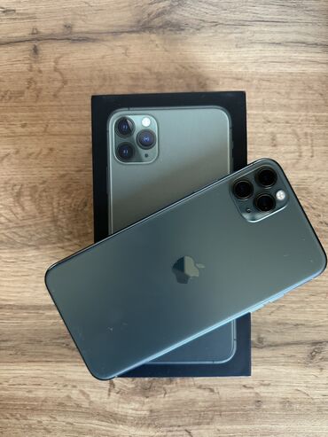 Apple iPhone: IPhone 11 Pro Max, Б/у, 256 ГБ, Midnight, Чехол, Коробка, 80 %