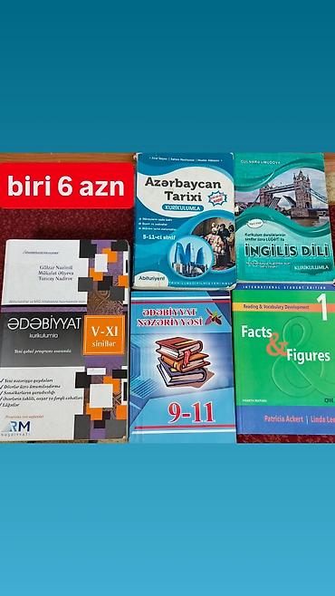 Məktəb və abituriyentlər üçün müxtəlif fənn kitabları satılır. - lalafo.az -da Məktəb və abituriyentlər üçün müxtəlif fənn kitabları satılır. -