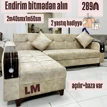 Yataq otağı dəstləri: Künc divan, Yeni, Açılan, Bazalı