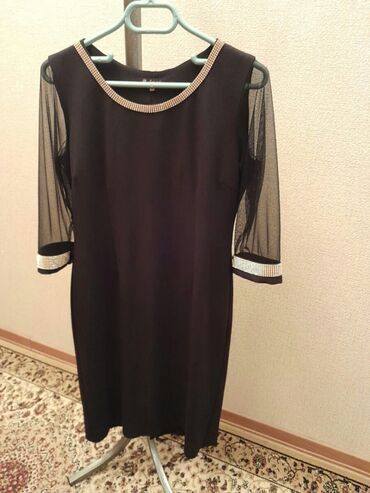 нижнее белье баку: Вечернее платье, Миди, 3XL (EU 46)