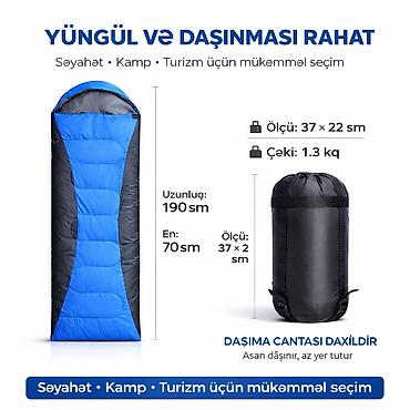 Qamaklar: №: 17648 Məhsulun adı: Yuxu kisəsi 73917308, qara, 190×70 sm Brend: No — 1