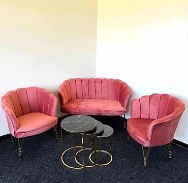 Ugaone garniture: 04. Shell set ( 2 fotelje + dvosed ) -Cena za set : 400e na lalafo.rs — 5 Ugaone garniture: 04. Shell set ( 2 fotelje + dvosed ) -Cena za set : 400e — 5