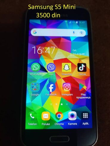 Samsung: Samsung Galaxy S5 Mini, bоја - Crna, Otisak prsta — 1