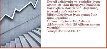 müellim: Müəllim tələb olunur, Riyaziyyat, 6 ildən artıq təcrübə, Tam iş günü