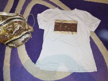 stradivarius majice: Ranac pisi brisi i majica