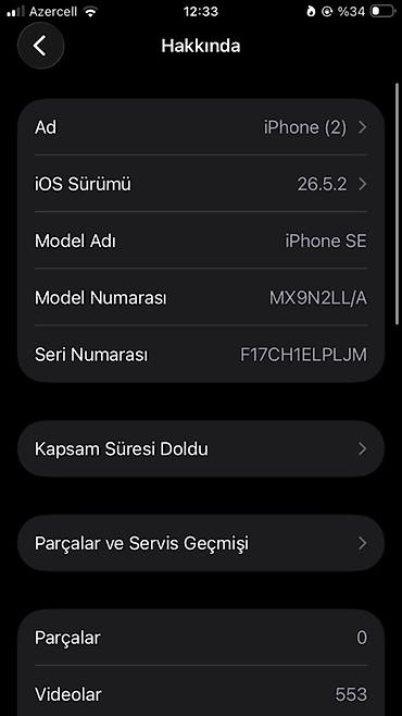 lg ka 10: IPhone SE 2022, 64 GB, Qara, Barmaq izi — 9