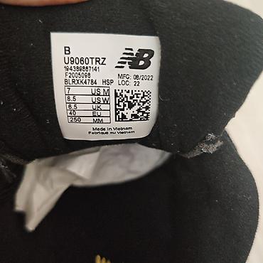 Мужская обувь: New Balance 9060 idman ayaqqabısı – qara/boz/sarı rəng palitrası - — 6