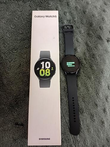 staınless steel saat: Samsung Galaxy Watch5 (SM-R910) – 44 mm, qrafit rəng Xüsusiyyətlər: - — 5